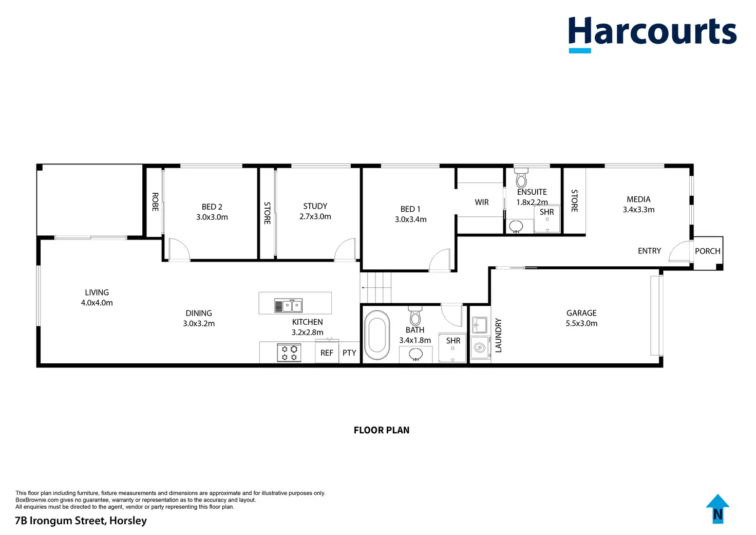 Floorplan of Homely villa listing, 7b Irongum Street, Horsley NSW 2530