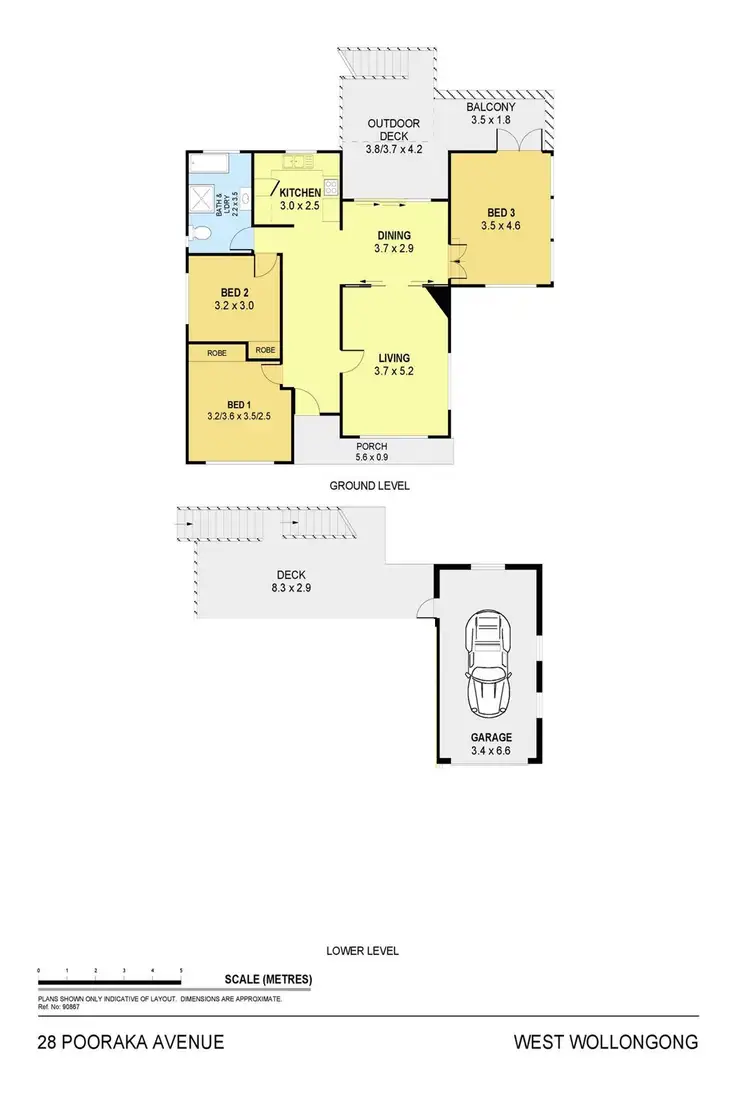Floorplan of Homely house listing, 28 Pooraka Avenue, West Wollongong NSW 2500