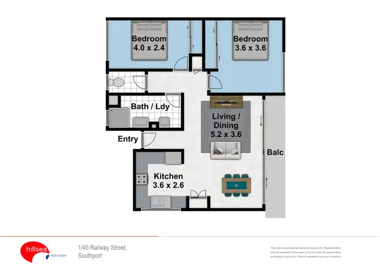 Floorplan of Homely unit listing, 1/45 Railway Street, Southport QLD 4215