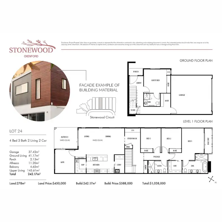 Floorplan of Homely land listing, LOT 24, 1 Bryna Parade, Oxenford QLD 4210