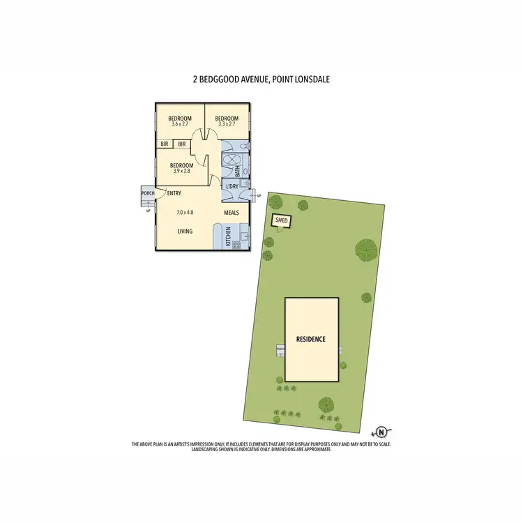 Floorplan of Homely house listing, 2 Bedggood Avenue, Point Lonsdale VIC 3225