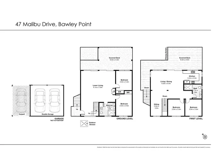 Floorplan of Homely house listing, 47 Malibu Drive, Bawley Point NSW 2539