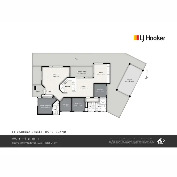 Floorplan of Homely house listing, 44 Babirra Street, Hope Island QLD 4212