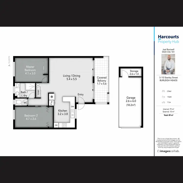 Floorplan of Homely unit listing, 3/10 Stanley Street, Burleigh Heads QLD 4220