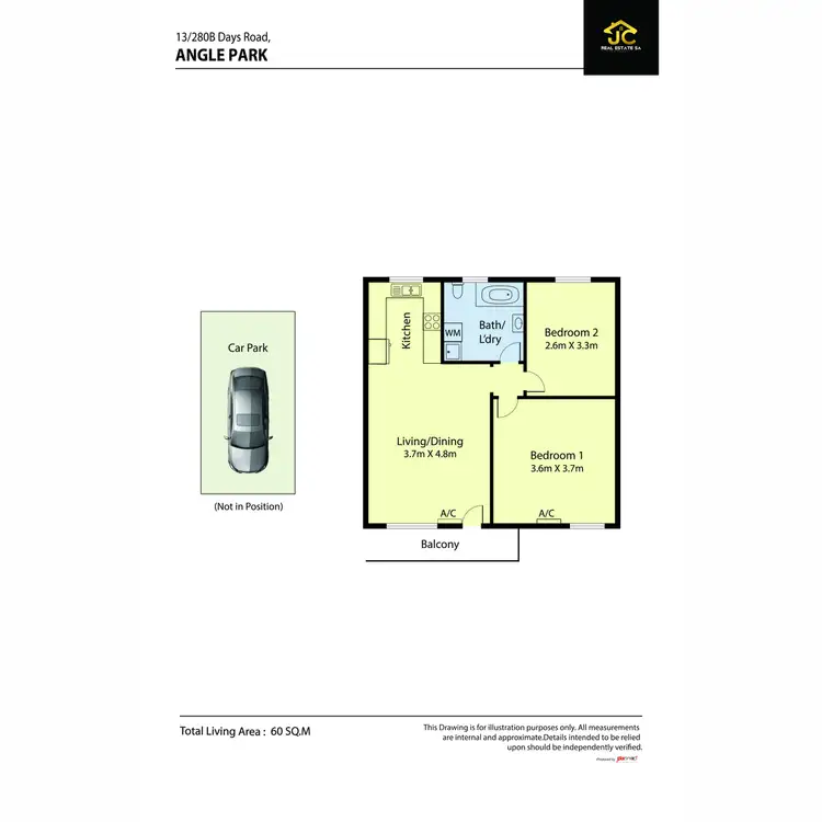 Floorplan of Homely unit listing, 13/280 Days Road, Angle Park SA 5010