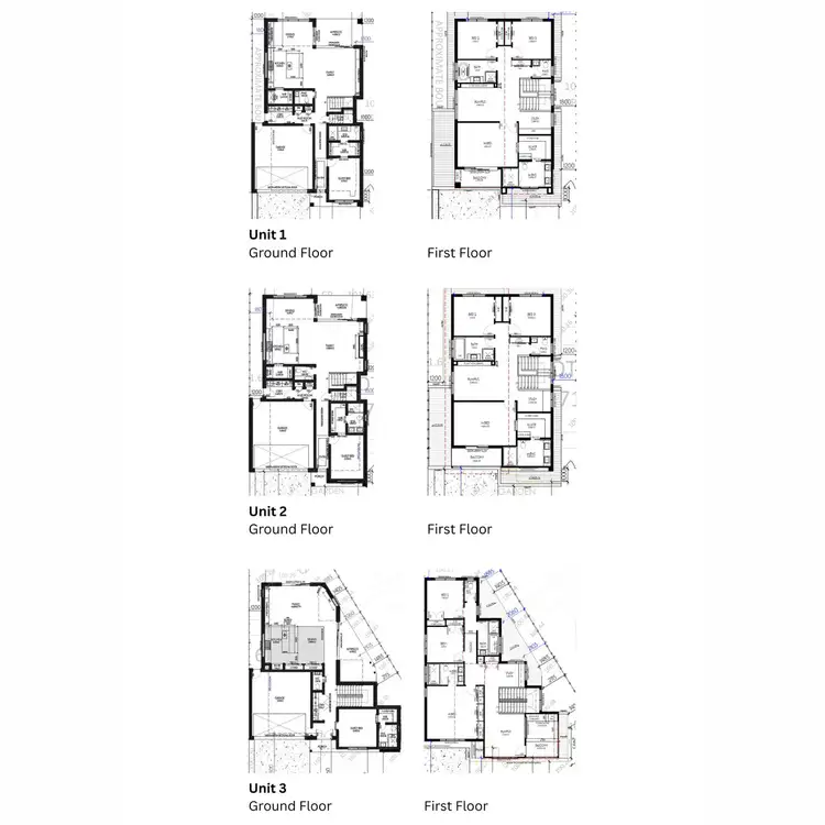 Floorplan of Homely townhouse listing, 1, 2, and 3/20 Hollywood Boulevard, Point Lonsdale VIC 3225