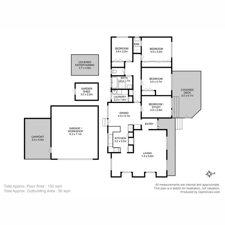 Floorplan of Homely house listing, 87 Roslyn Avenue, Kingston Beach TAS 7050