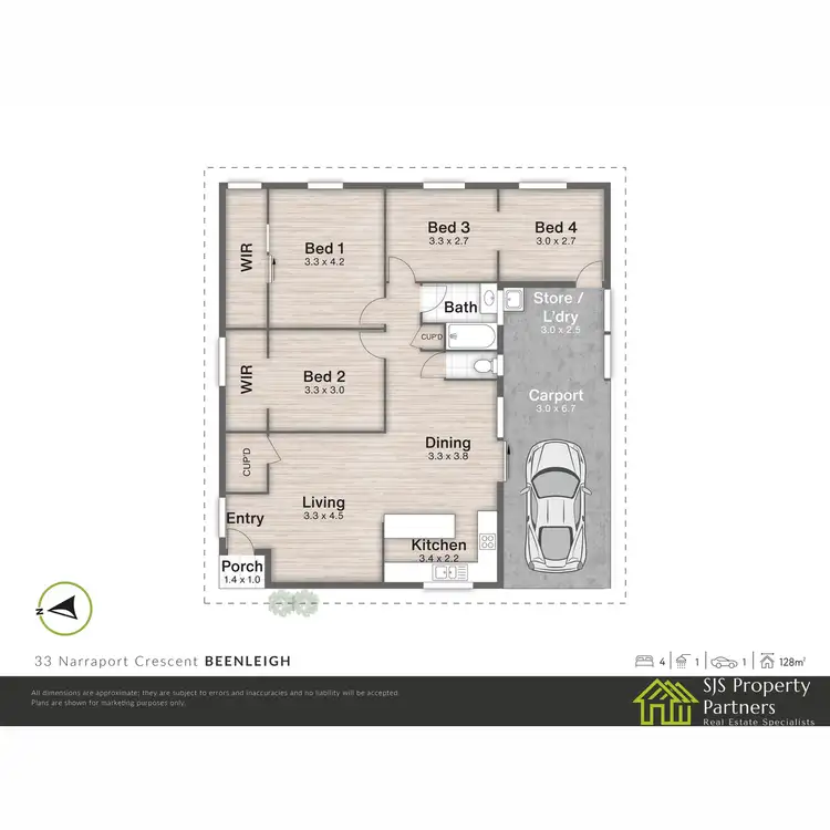 Floorplan of Homely house listing, 33 Narraport Cr, Beenleigh QLD 4207