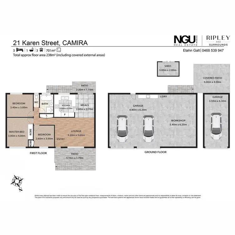 Floorplan of Homely house listing, 21 Karen Street, Camira QLD 4300
