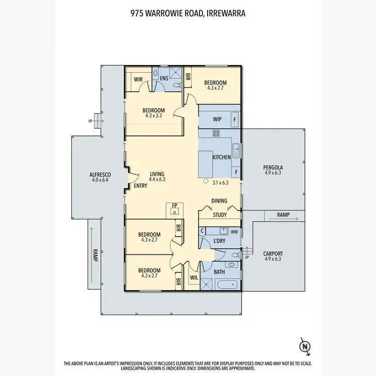 Floorplan of Homely rural property listing, 975 Warrowie Road, Irrewarra VIC 3249