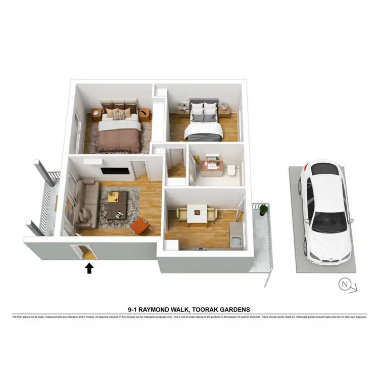 Floorplan of Homely unit listing, 9/1 Raymond Walk, Toorak Gardens SA 5065