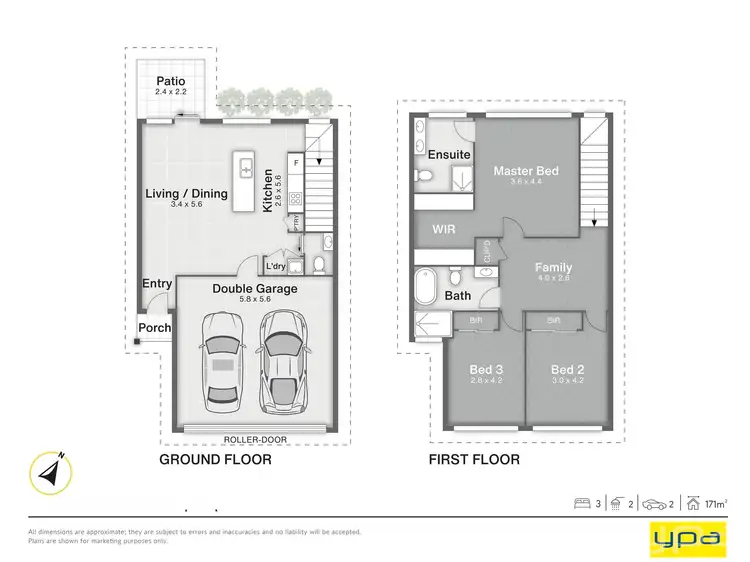 Floorplan of Homely townhouse listing, 97/8 Angela Way, Pimpama QLD 4209