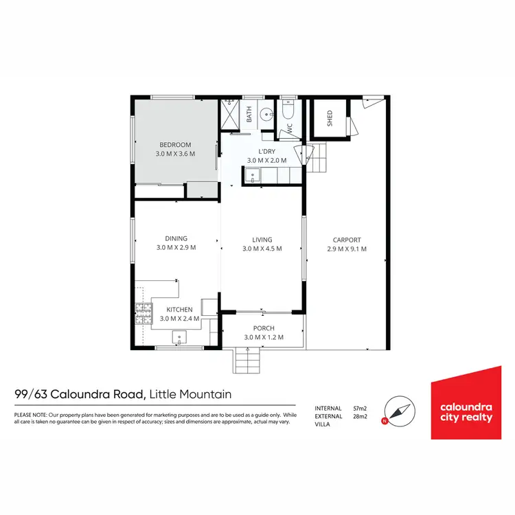 Floorplan of Homely unit listing, 99/63 Caloundra Road, Little Mountain QLD 4551