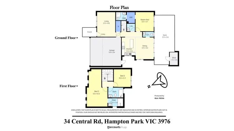 Floorplan of Homely house listing, 34 Central Road, Hampton Park VIC 3976