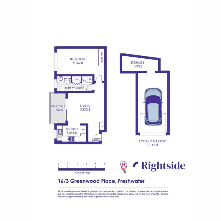 Floorplan of Homely apartment listing, 16/3 Greenwood Place, Freshwater NSW 2096