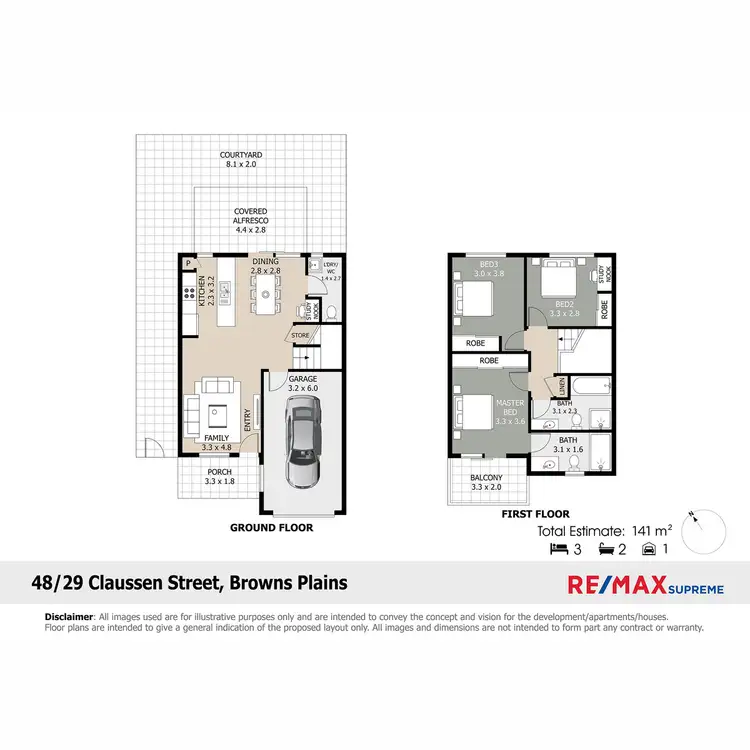 Floorplan of Homely townhouse listing, 48/29 Claussen Street, Browns Plains QLD 4118