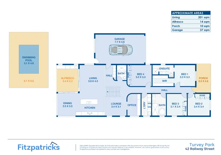 Floorplan of Homely house listing, 42 Railway Street, Turvey Park NSW 2650