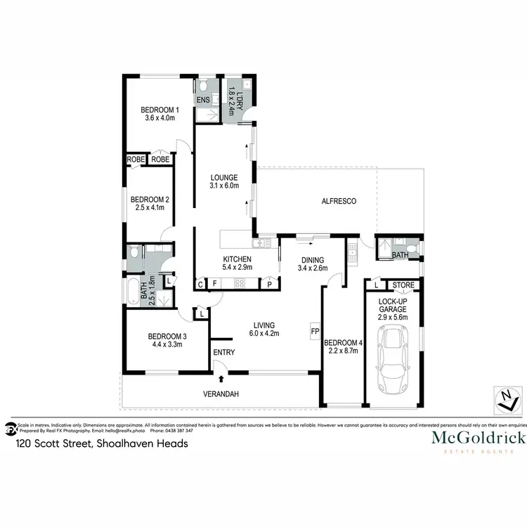 Floorplan of Homely house listing, 120 Scott Street, Shoalhaven Heads NSW 2535