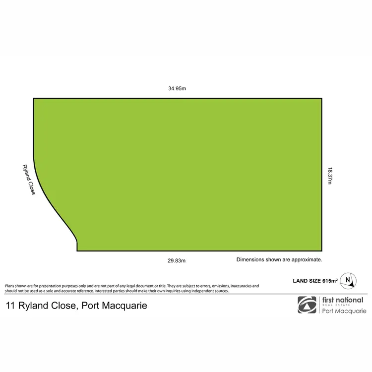 Floorplan of Homely land listing, 11 Ryeland Close, Port Macquarie NSW 2444