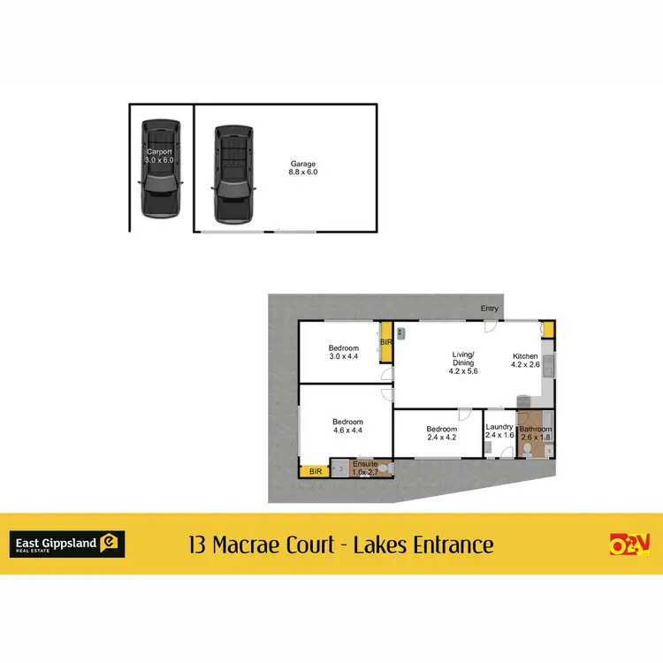 Floorplan of Homely house listing, 13 Macrae Court, Lakes Entrance VIC 3909