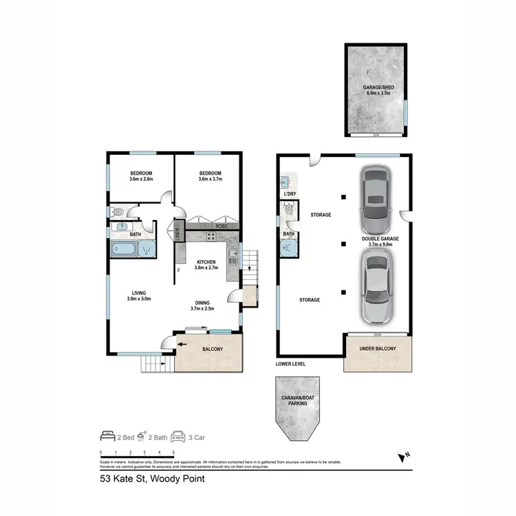 Floorplan of Homely house listing, 53 Kate Street, Woody Point QLD 4019