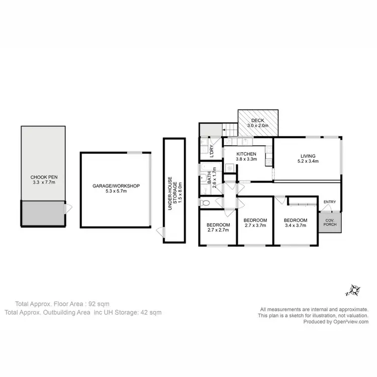 Floorplan of Homely house listing, 5 Ashley Court, Blackmans Bay TAS 7052