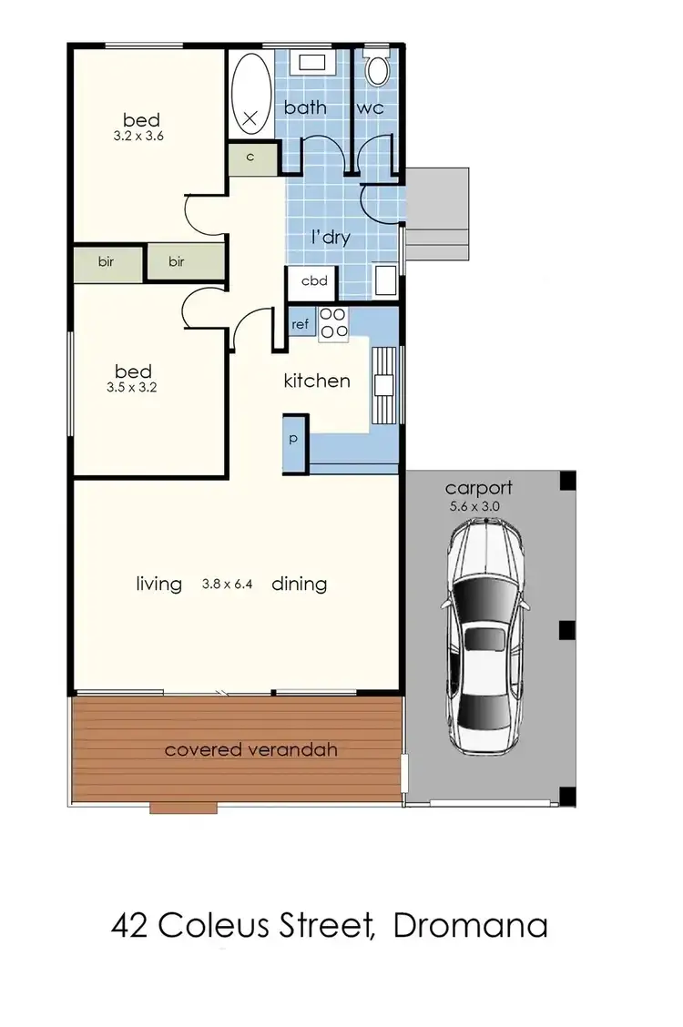 Floorplan of Homely house listing, 42 Coleus Street, Dromana VIC 3936