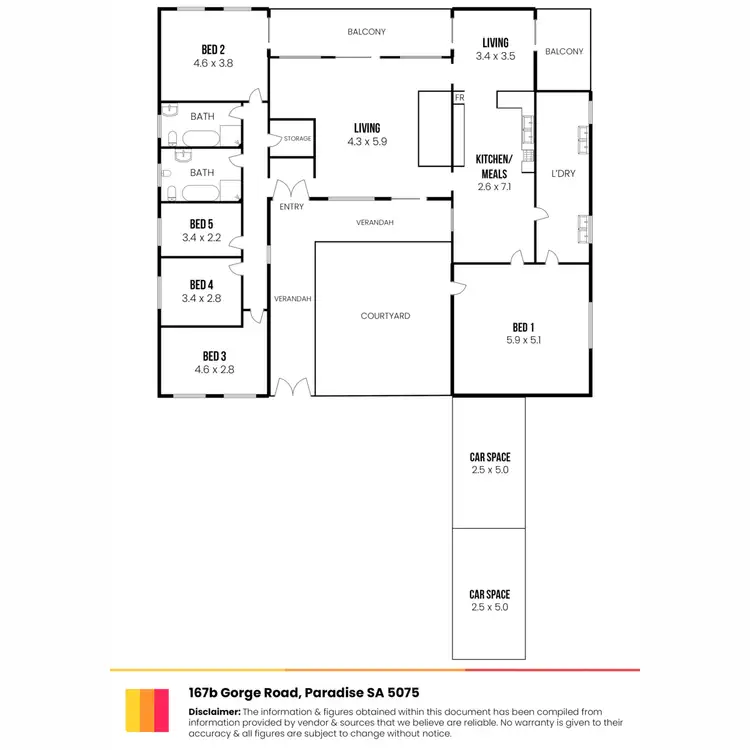 Floorplan of Homely house listing, 167B Gorge Road, Paradise SA 5075