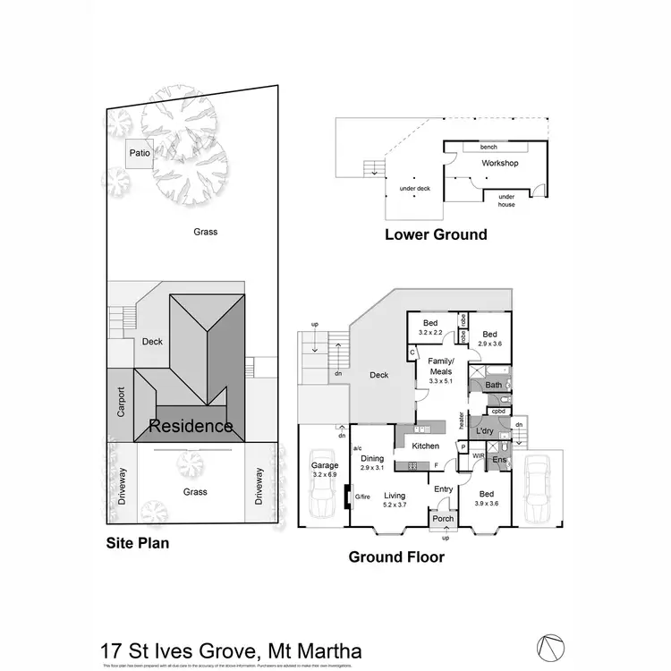 Floorplan of Homely house listing, 17 St Ives Grove, Mount Martha VIC 3934