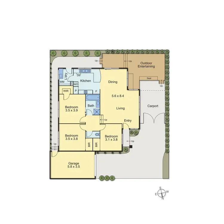 Floorplan of Homely unit listing, 3/38 Boronia Grove, Doncaster East VIC 3109