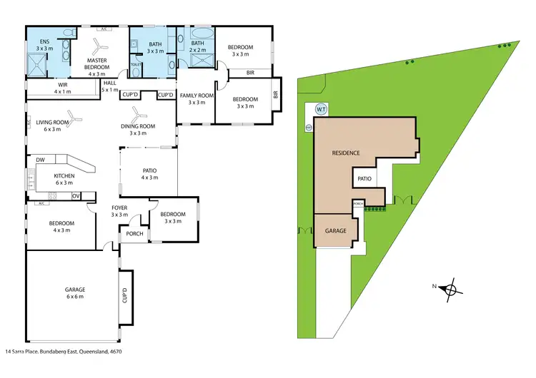 Floorplan of Homely house listing, 14 Sarra Place, Bundaberg East QLD 4670