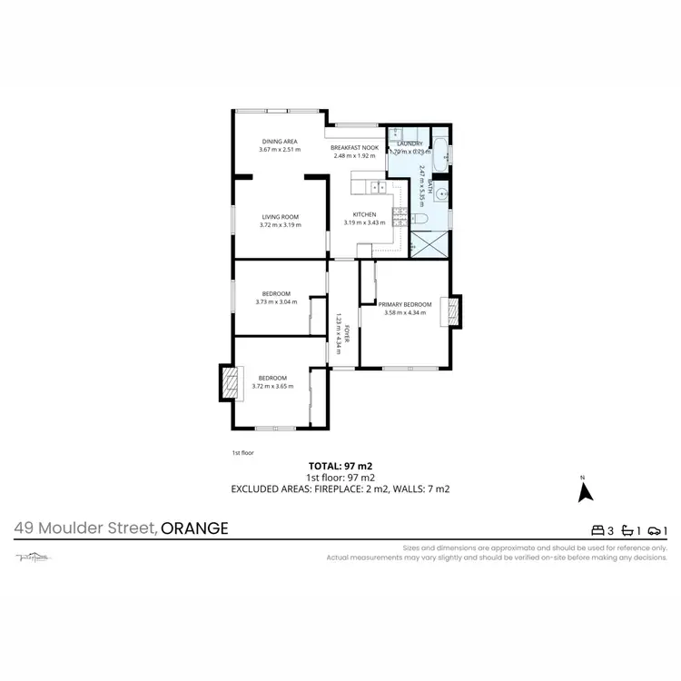 Floorplan of Homely house listing, 49 Moulder Street, Orange NSW 2800