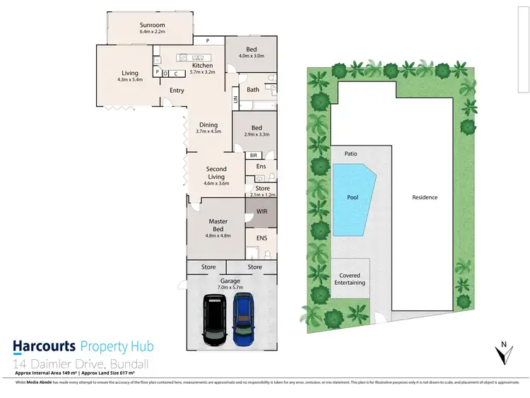 Floorplan of Homely house listing, 14 Daimler Drive, Bundall QLD 4217
