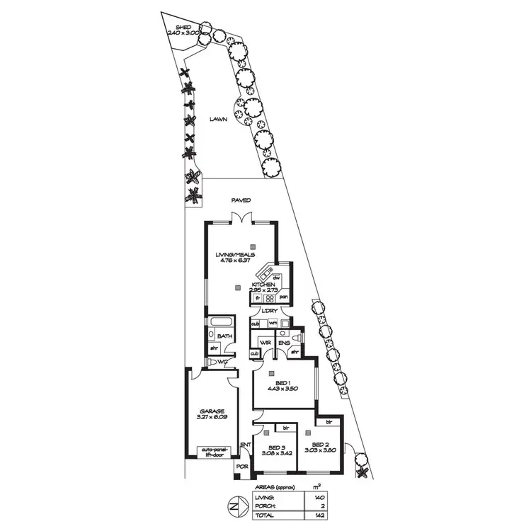 Floorplan of Homely house listing, 22 Fortrose Avenue, Seaton SA 5023