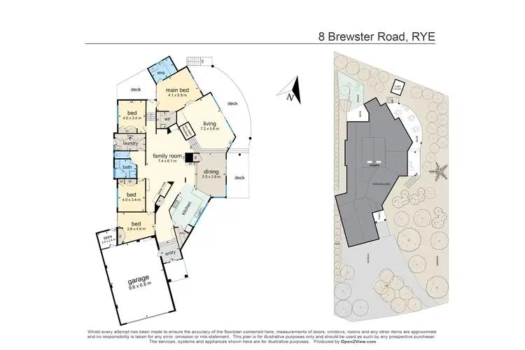 Floorplan of Homely house listing, 8 Brewster Road, Rye VIC 3941
