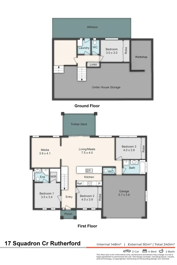 Floorplan of Homely house listing, 17 Squadron Crescent, Rutherford NSW 2320