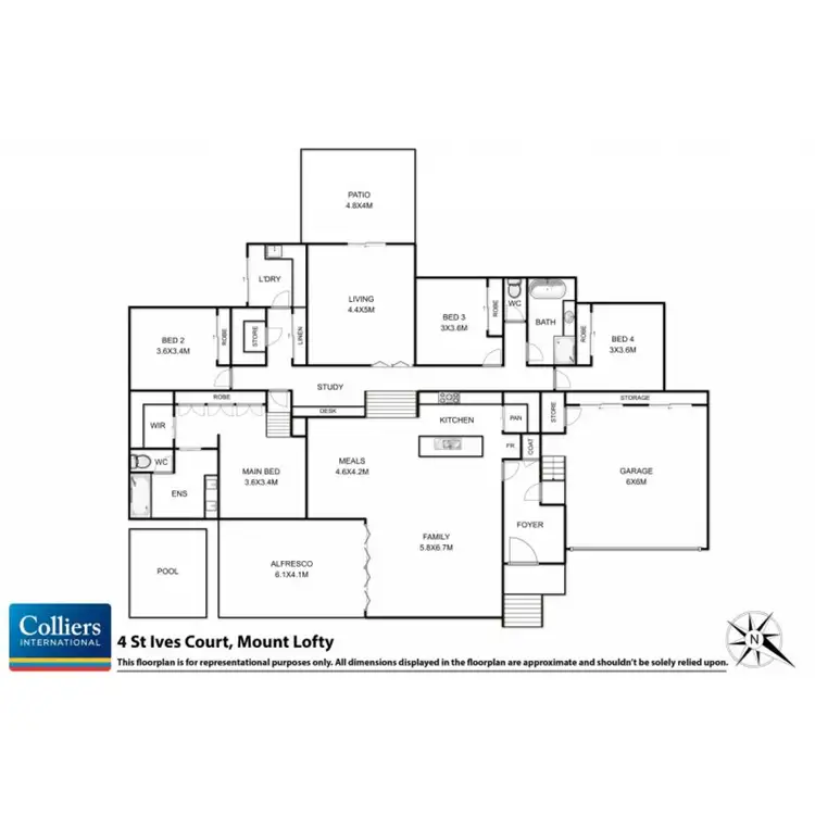 Floorplan of Homely house listing, 4 St Ives Court, Mount Lofty QLD 4350
