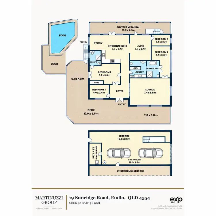Floorplan of Homely house listing, 19 Sunridge Road, Eudlo QLD 4554