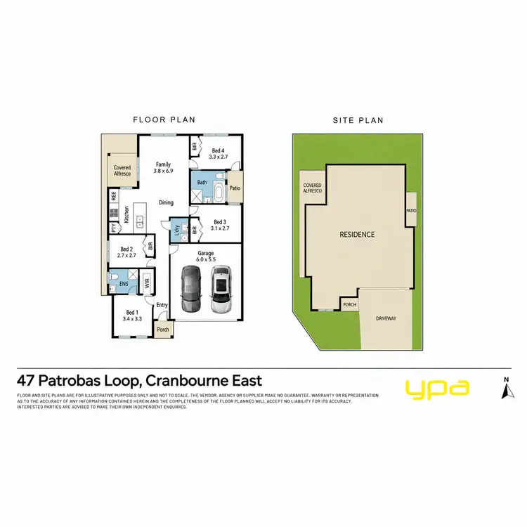 Floorplan of Homely house listing, 47 Patrobas Loop, Cranbourne East VIC 3977