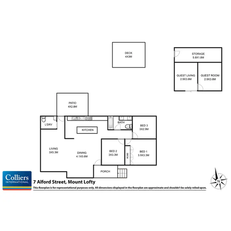 Floorplan of Homely house listing, 7 Alford Street, Mount Lofty QLD 4350