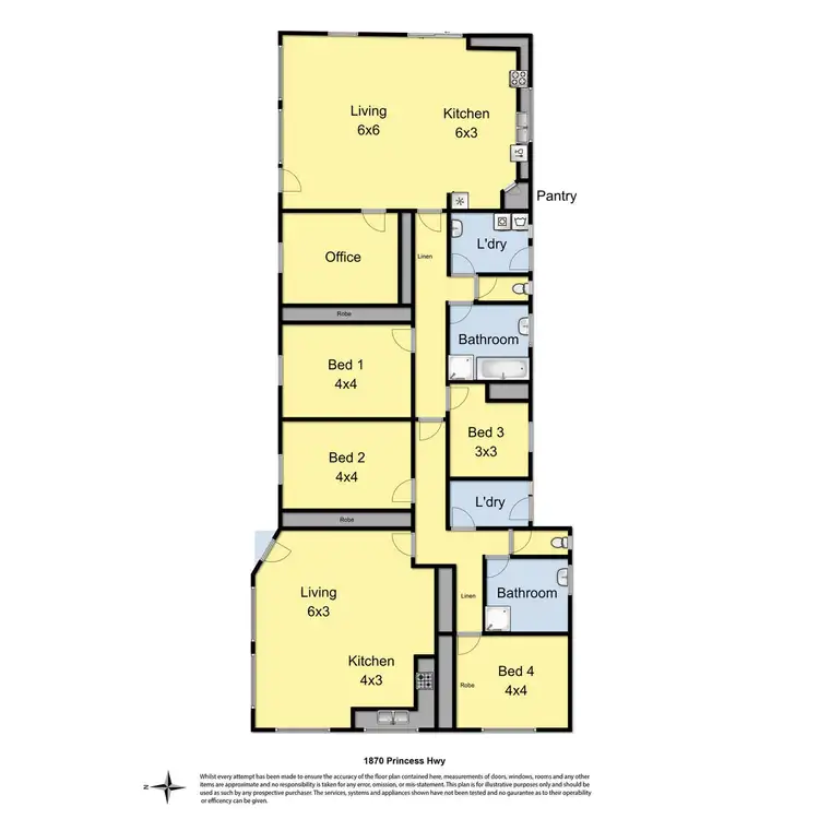 Floorplan of Homely rural property listing, 1870 Princes Highway, Pirron Yallock VIC 3249