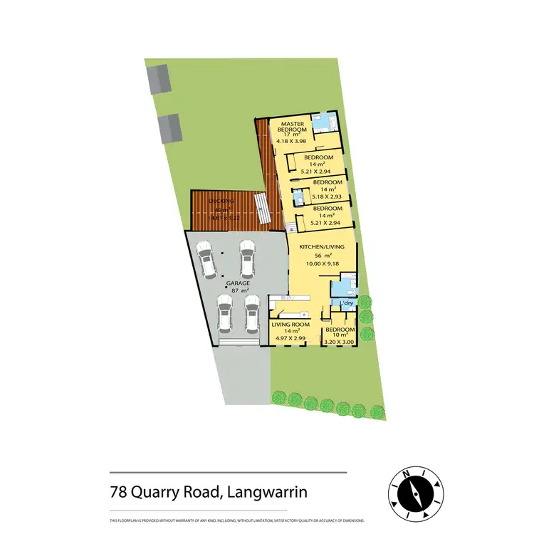 Floorplan of Homely house listing, 78 Quarry Road, Langwarrin VIC 3910