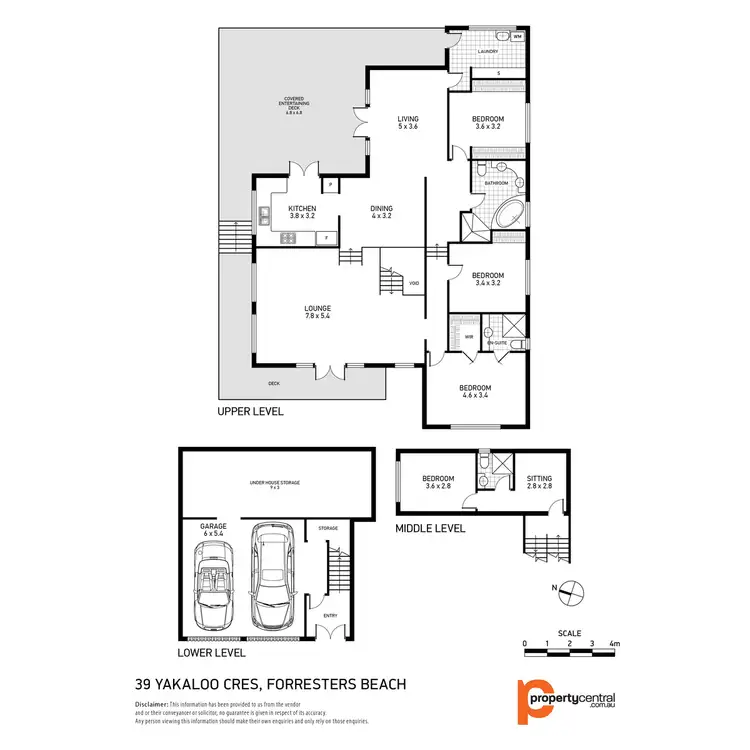 Floorplan of Homely house listing, 39 Yakaloo Crescent, Forresters Beach NSW 2260