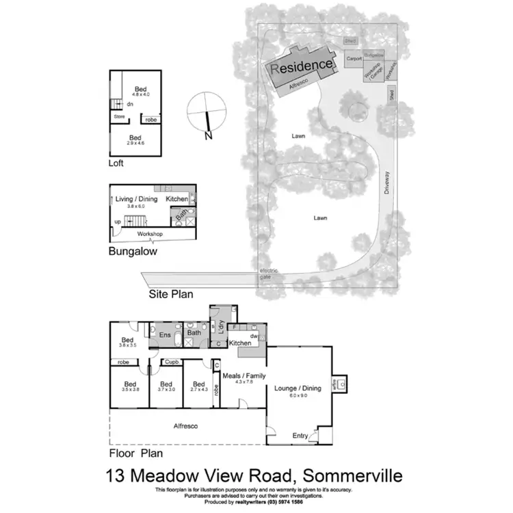 Floorplan of Homely house listing, 13 Meadow View Road, Somerville VIC 3912