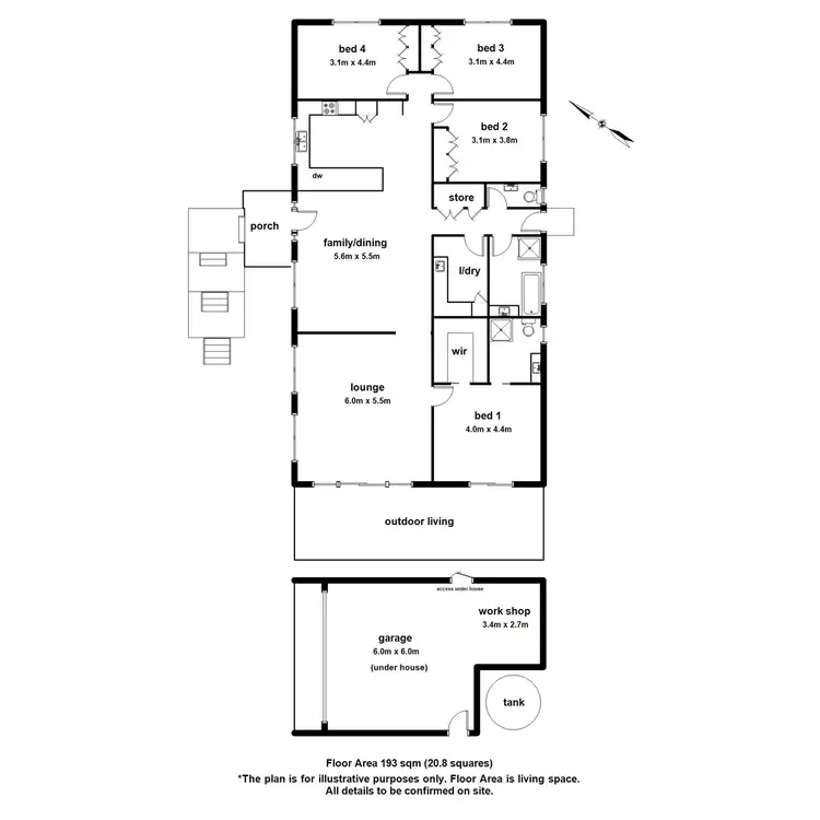 Floorplan of Homely house listing, 54 Caroline Avenue, Cockatoo VIC 3781