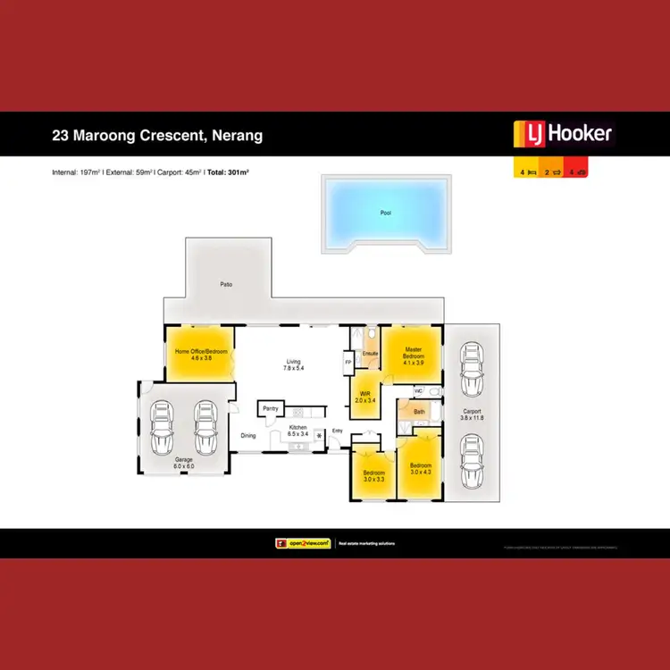 Floorplan of Homely house listing, 23 Maroong Crescent, Nerang QLD 4211