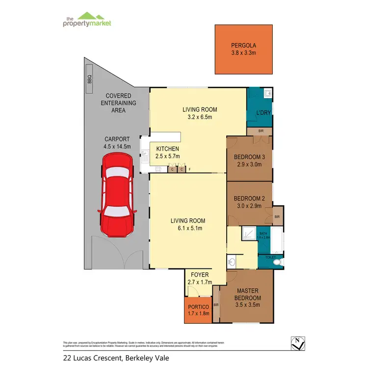 Floorplan of Homely house listing, 22 Lucas Cr, Berkeley Vale NSW 2261