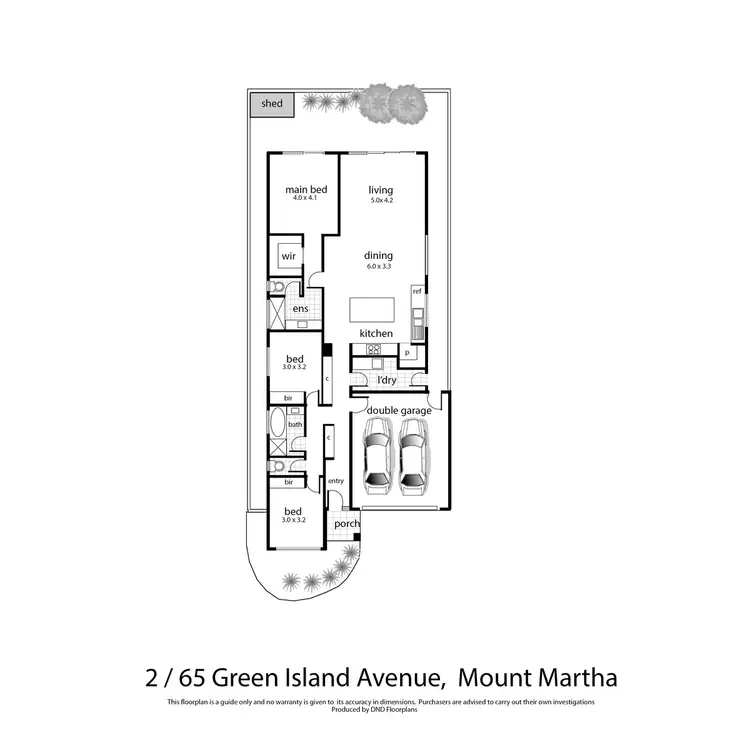 Floorplan of Homely unit listing, 2/65 Green Island Avenue, Mount Martha VIC 3934