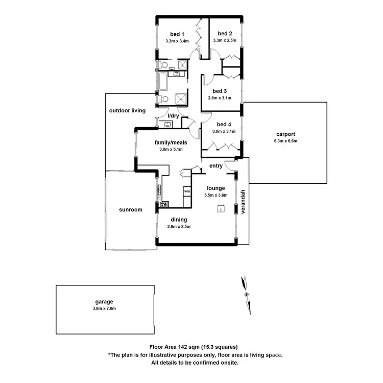 Floorplan of Homely house listing, 2 Fairway Road, Emerald VIC 3782