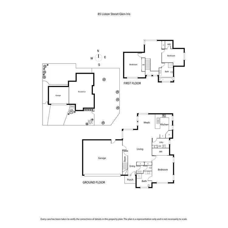 Floorplan of Homely townhouse listing, 85 Liston Street, Glen Iris VIC 3146